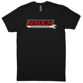 NNKH Logo Tee (Red NNKH / White Outline)