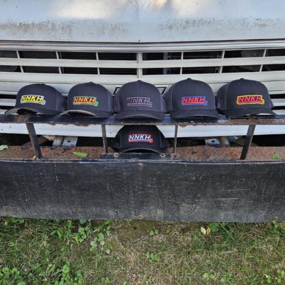 NNKH Black Embroidered Hat - Large Logo Custom Two Color - Image 2