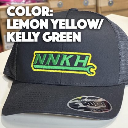 NNKH Black Embroidered Hat - Large Logo Custom Two Color - Image 3