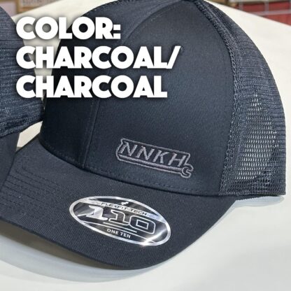 NNKH Black Embroidered Hat - Small Side Logo Custom Two Color - Image 3