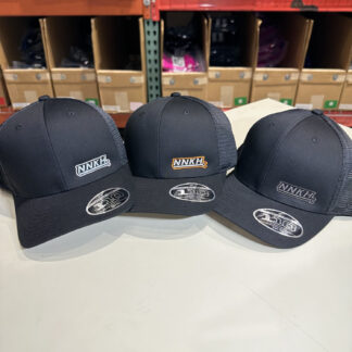 NNKH Black Embroidered Hat - Small Side Logo Custom Two Color