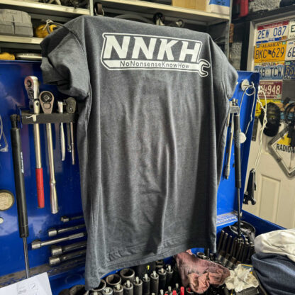 Charcoal / White NNKH Logo Tee - Image 3