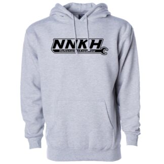 NNKH Logo Gray Heavyweight Hoodie (Black logo)