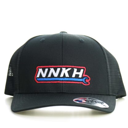 NNKH Black Embroidered Hat - Large Logo Custom Three Color