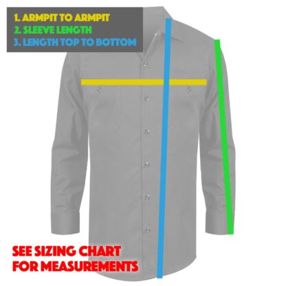 NNKH Embroidered Navy Long Sleeve Work Shirt - Image 5
