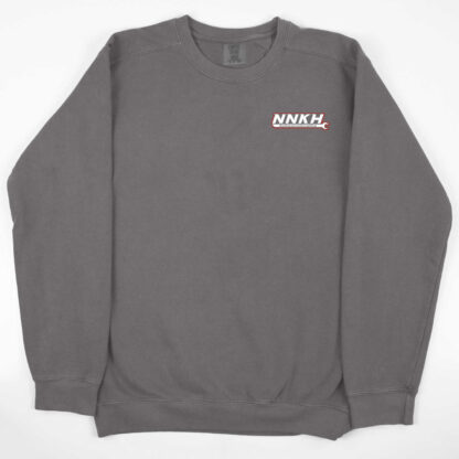 NNKH Pocket Logo Gray Garment Dyed Crew Sweatshirt