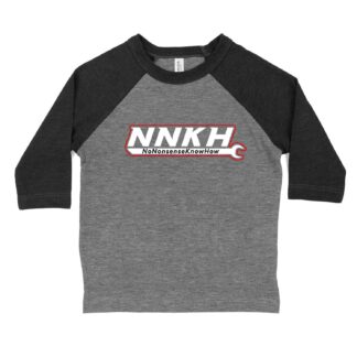 NNKH Black/Gray Toddler Raglan